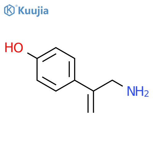 Phenol, 4-[1-(aminomethyl)ethenyl]- structure