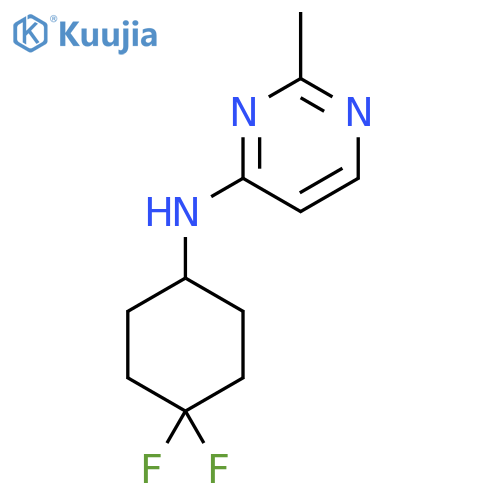 N-(4,4-difluorocyclohexyl)-2-methylpyrimidin-4-amine structure