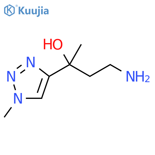 1H-1,2,3-Triazole-4-methanol, α-(2-aminoethyl)-α,1-dimethyl- structure