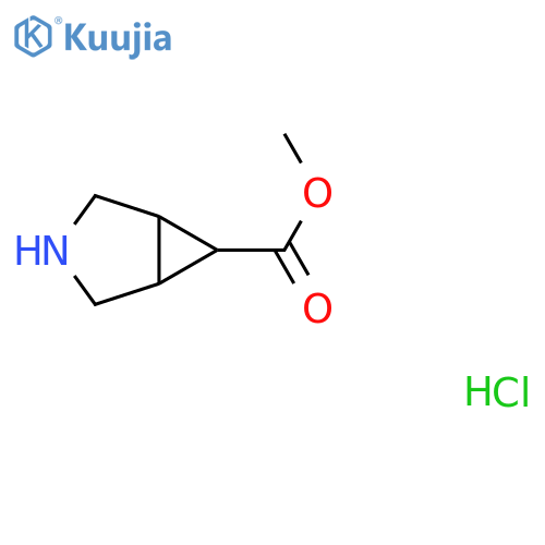 methyl 3-azabicyclo[3.1.0]hexane-6-carboxylate;hydrochloride structure