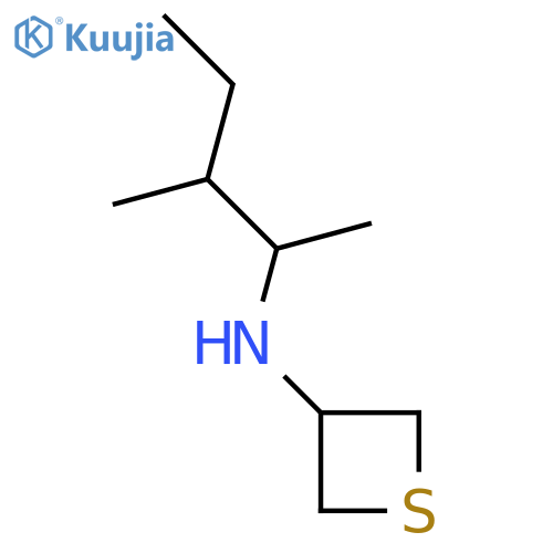N-(3-Methylpentan-2-yl)thietan-3-amine structure