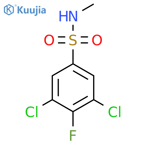 3,5-Dichloro-4-fluoro-N-methylbenzene-1-sulfonamide structure