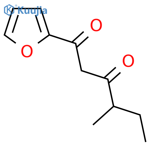 1-(Furan-2-yl)-4-methylhexane-1,3-dione structure