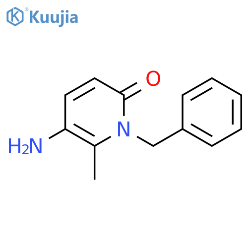 2(1H)-Pyridinone, 5-amino-6-methyl-1-(phenylmethyl)- structure