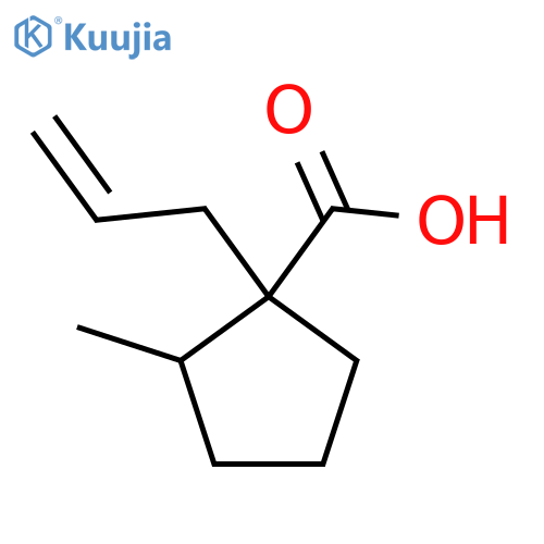 2-Methyl-1-(prop-2-en-1-yl)cyclopentane-1-carboxylic acid structure