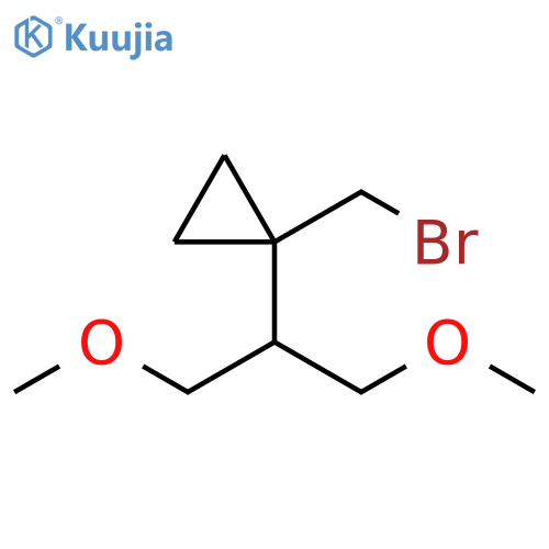 Cyclopropane, 1-(bromomethyl)-1-[2-methoxy-1-(methoxymethyl)ethyl]- structure