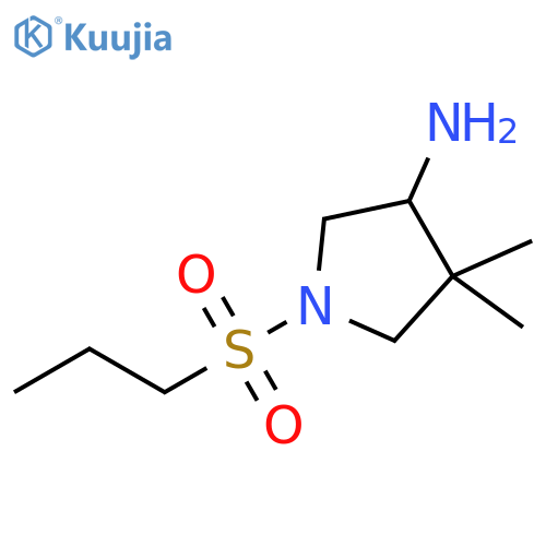 3-Pyrrolidinamine, 4,4-dimethyl-1-(propylsulfonyl)- structure