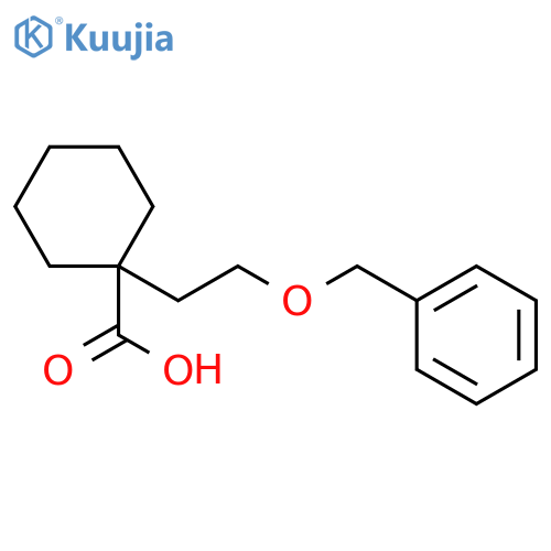 1-(2-(Benzyloxy)ethyl)cyclohexanecarboxylic acid structure
