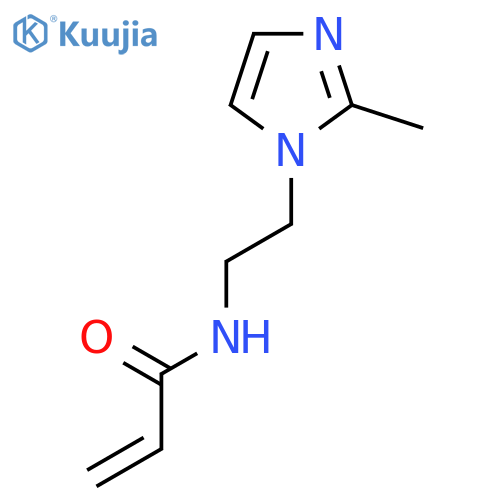 N-[2-(2-methyl-1H-imidazol-1-yl)ethyl]prop-2-enamide structure
