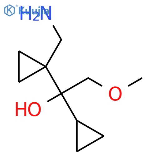 Cyclopropanemethanol, 1-(aminomethyl)-α-cyclopropyl-α-(methoxymethyl)- structure