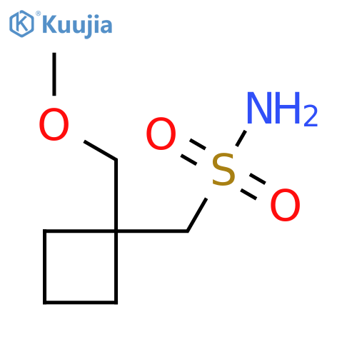 [1-(Methoxymethyl)cyclobutyl]methanesulfonamide structure