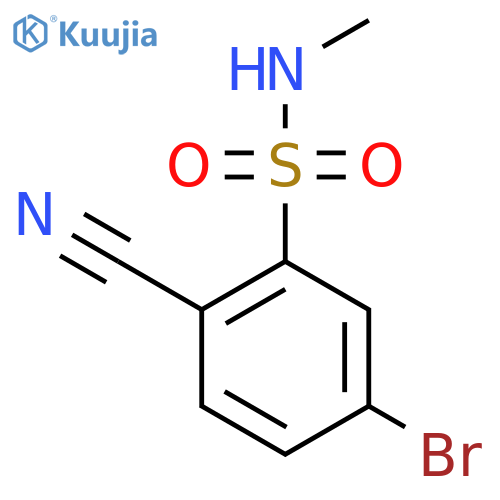 5-Bromo-2-cyano-N-methylbenzene-1-sulfonamide structure