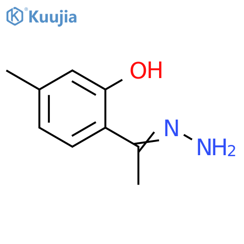 Ethanone, 1-(2-hydroxy-4-methylphenyl)-, hydrazone structure