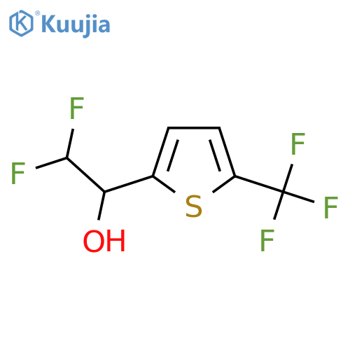 2,2-Difluoro-1-[5-(trifluoromethyl)thiophen-2-yl]ethan-1-ol structure