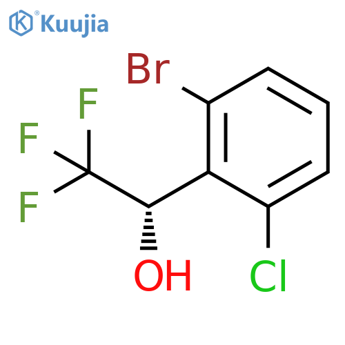 (1s)-1-(2-Bromo-6-chlorophenyl)-2,2,2-trifluoroethan-1-ol structure