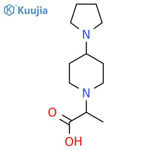 2-(4-(Pyrrolidin-1-yl)piperidin-1-yl)propanoic acid structure