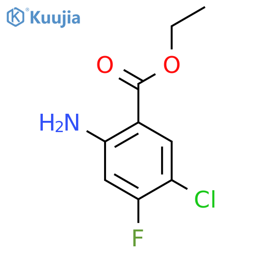 2-Amino-5-chloro-4-fluoro-benzoic acid ethyl ester structure