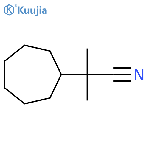 2-Cycloheptyl-2-methylpropanenitrile structure