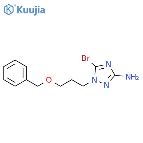 1H-1,2,4-Triazol-3-amine, 5-bromo-1-[3-(phenylmethoxy)propyl]- structure