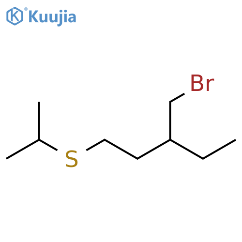 Pentane, 3-(bromomethyl)-1-[(1-methylethyl)thio]- structure