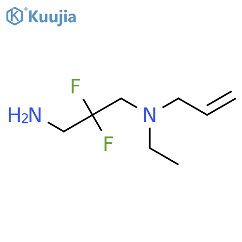 N'-ethyl-2,2-difluoro-N'-prop-2-enylpropane-1,3-diamine structure
