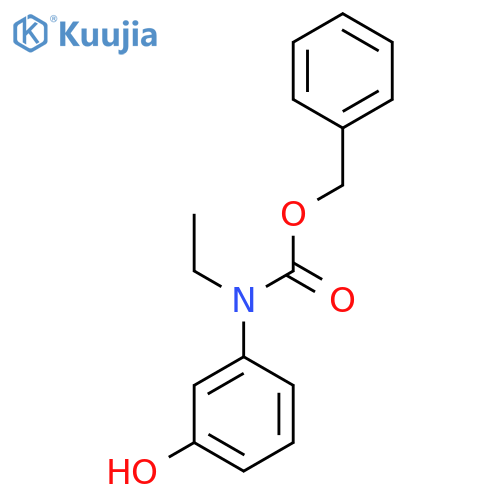 benzyl N-ethyl-N-(3-hydroxyphenyl)carbamate structure