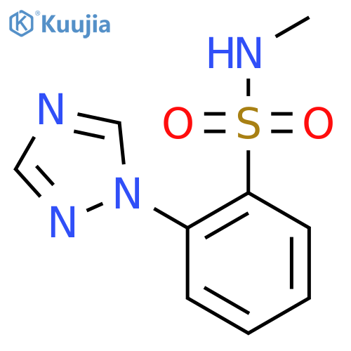 N-methyl-2-(1H-1,2,4-triazol-1-yl)benzene-1-sulfonamide structure
