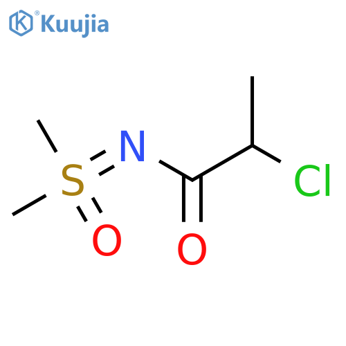 2-chloro-N-[dimethyl(oxo)-lambda6-sulfanylidene]propanamide structure