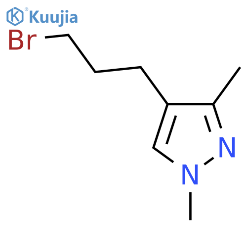 4-(3-Bromopropyl)-1,3-dimethyl-1h-pyrazole structure