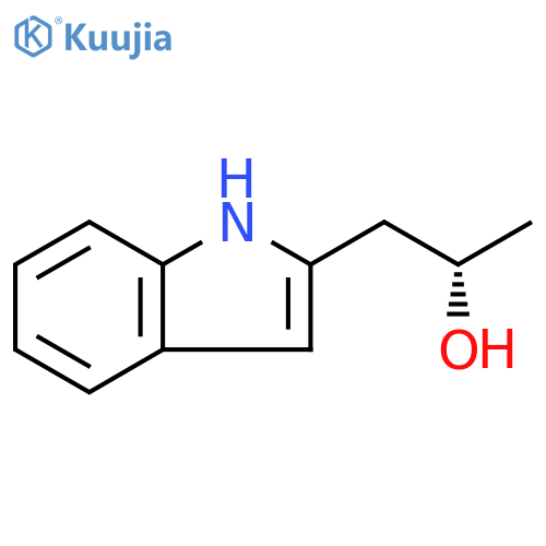 (2S)-1-(1H-indol-2-yl)propan-2-ol structure