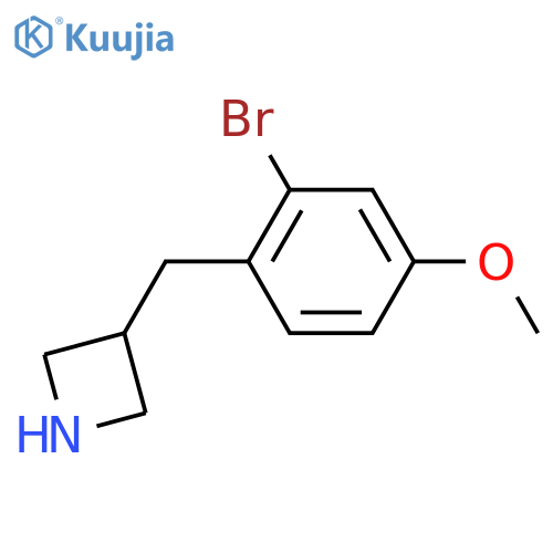 3-(2-bromo-4-methoxyphenyl)methylazetidine structure