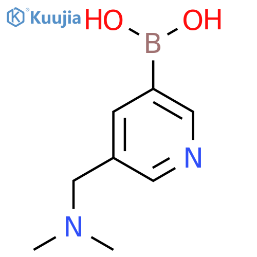 5-((Dimethylamino)methyl)pyridin-3-ylboronic acid structure