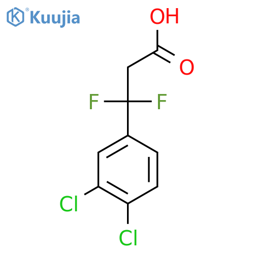 3-(3,4-dichlorophenyl)-3,3-difluoropropanoic acid structure