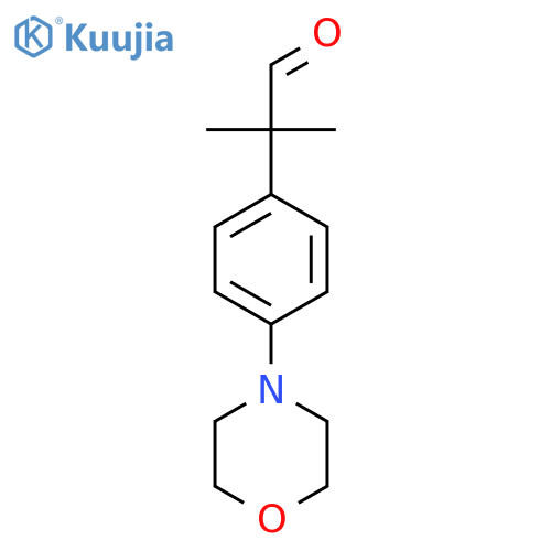 2-methyl-2-4-(morpholin-4-yl)phenylpropanal structure