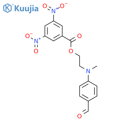 Benzaldehyde, 4-[[2-[(3,5-dinitrobenzoyl)oxy]ethyl]methylamino]- structure