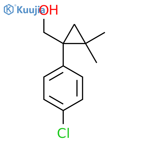 1-(4-chlorophenyl)-2,2-dimethylcyclopropylmethanol structure