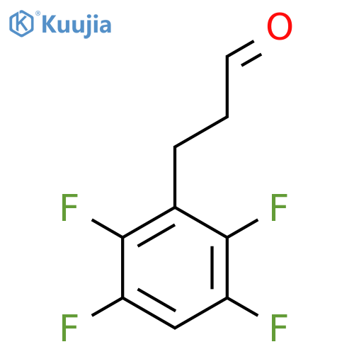 3-(2,3,5,6-tetrafluorophenyl)propanal structure