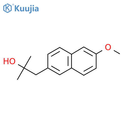 1-(6-methoxynaphthalen-2-yl)-2-methylpropan-2-ol structure