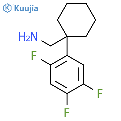1-(2,4,5-trifluorophenyl)cyclohexylmethanamine structure