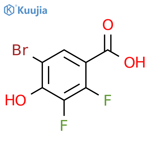 Benzoic acid, 5-bromo-2,3-difluoro-4-hydroxy- structure