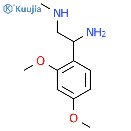 2-amino-2-(2,4-dimethoxyphenyl)ethyl(methyl)amine structure