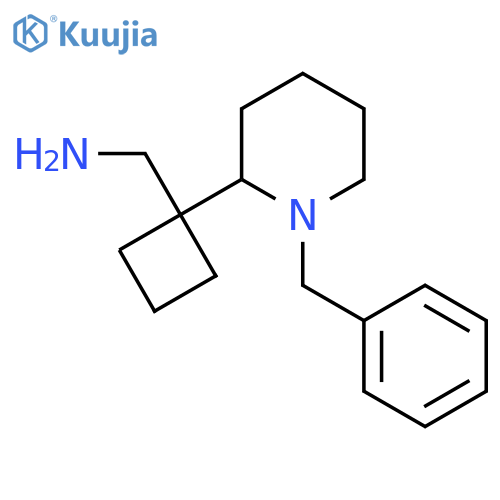 1-(1-benzylpiperidin-2-yl)cyclobutylmethanamine structure