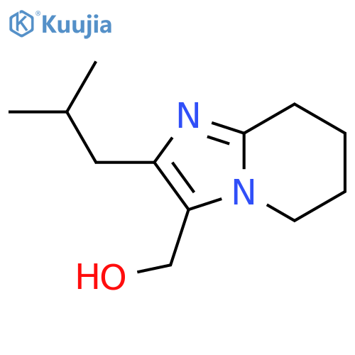 2-(2-methylpropyl)-5H,6H,7H,8H-imidazo1,2-apyridin-3-ylmethanol structure