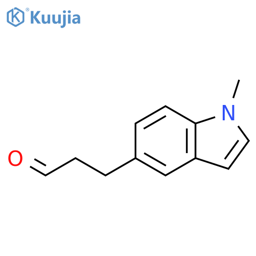 3-(1-methyl-1H-indol-5-yl)propanal structure