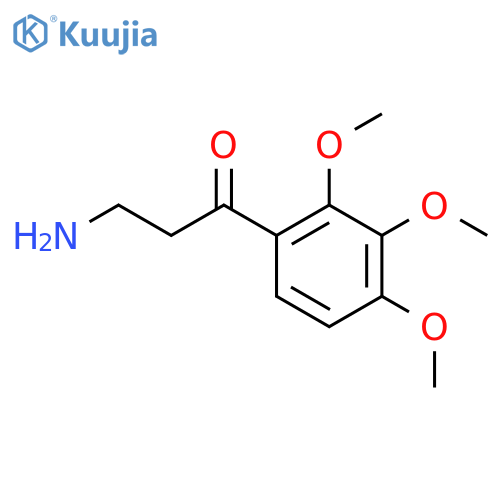 3-amino-1-(2,3,4-trimethoxyphenyl)propan-1-one structure
