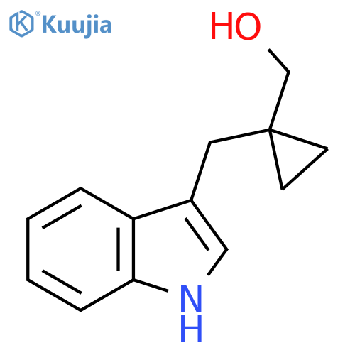 {1-(1H-indol-3-yl)methylcyclopropyl}methanol structure