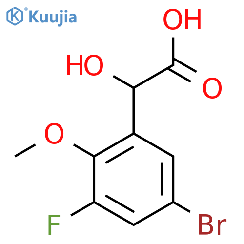 2-(5-bromo-3-fluoro-2-methoxyphenyl)-2-hydroxyacetic acid structure