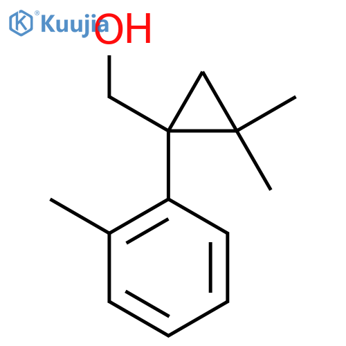 2,2-dimethyl-1-(2-methylphenyl)cyclopropylmethanol structure