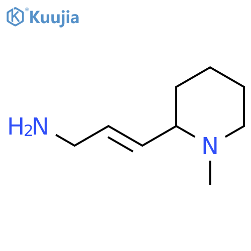 3-(1-methylpiperidin-2-yl)prop-2-en-1-amine structure