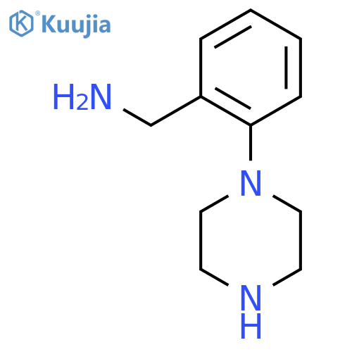 1-[2-(piperazin-1-yl)phenyl]methanamine structure